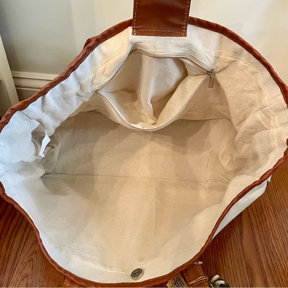 Large canvas tote bag -NEW with tag 20” long, 11” deep, 7” wide - Picture 10 of 10